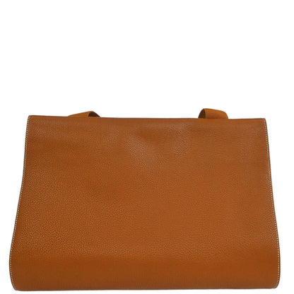 Hermes 2009 Gold Taurillon Clemence Sac Yohji Crossbody Messenger Bag