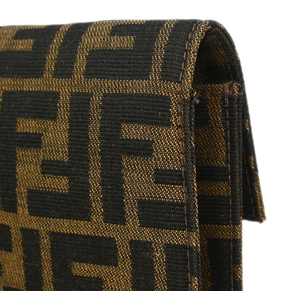 Fendi Brown Zucca Clutch Bag