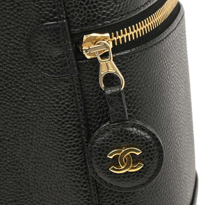 Chanel Black Caviar Timeless Vanity Handbag