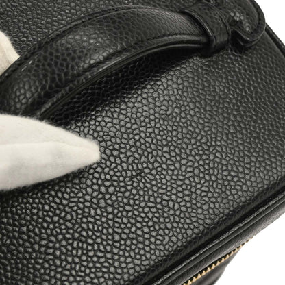 Chanel Black Caviar Timeless Vanity Handbag