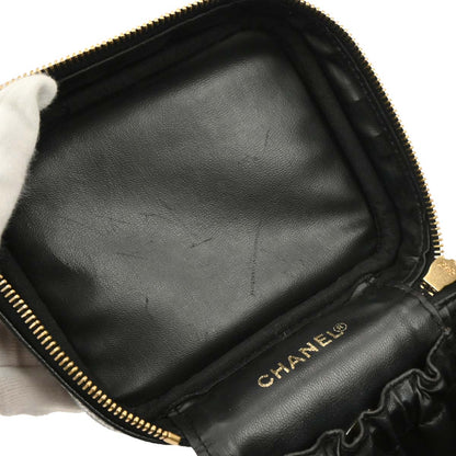 Chanel Black Caviar Timeless Vanity Handbag