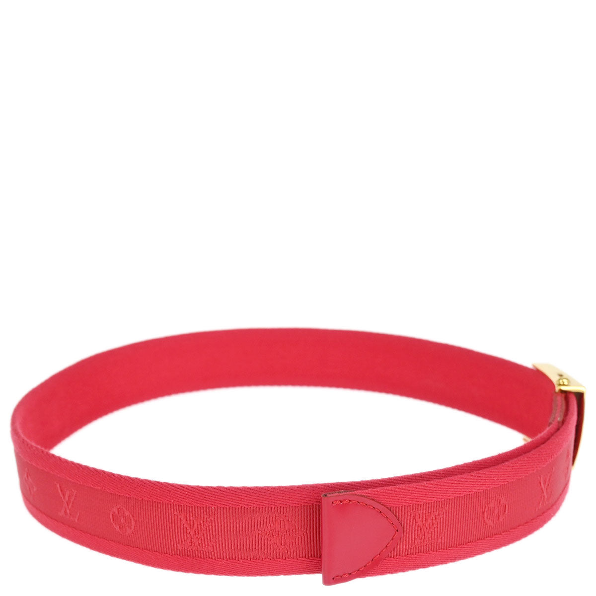 Louis Vuitton Red Ceinture Fortune Belt LV Cut Out M9734W #80/32