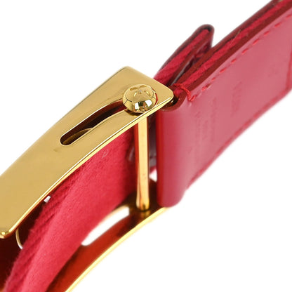 Louis Vuitton Red Ceinture Fortune Belt LV Cut Out M9734W #80/32