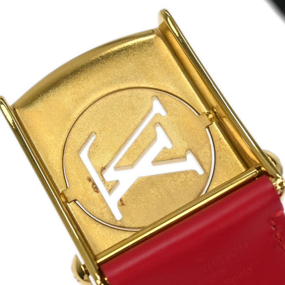 Louis Vuitton Red Ceinture Fortune Belt LV Cut Out M9734W #80/32