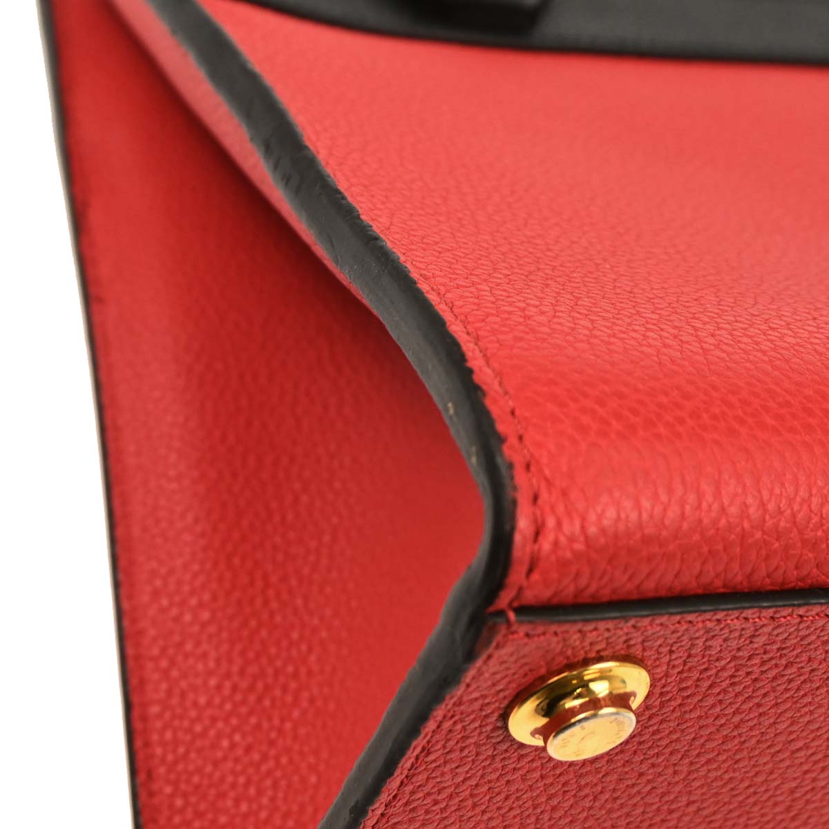 Louis Vuitton Red Black City Steamer PM 2way Shoulder Handbag M54868