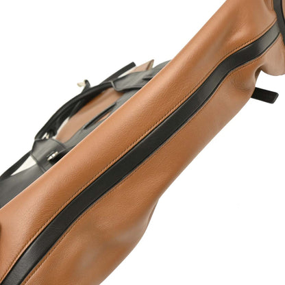 Prada Brown Leather 2way Shoulder Tote Handbag