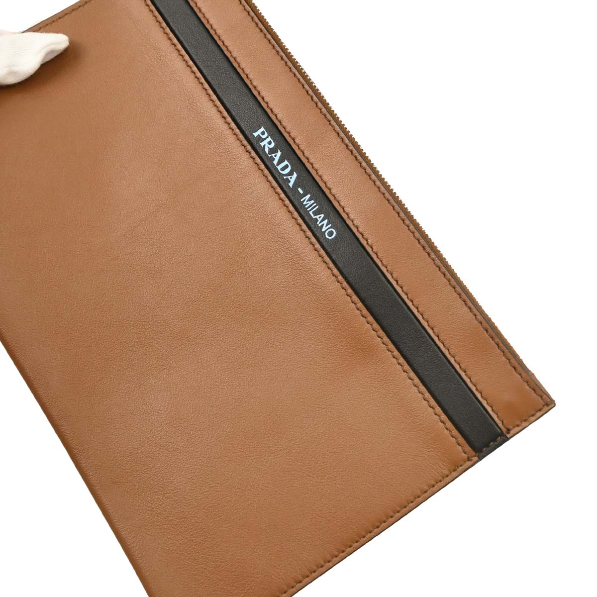 Prada Brown Leather 2way Shoulder Tote Handbag