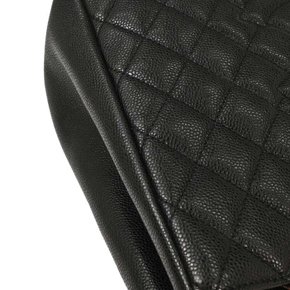 Chanel 2012-2013 Black Caviar Grand Shopping Tote GST Chain Handbag