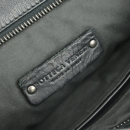 Bottega Veneta Black Intrecciato Shoulder Bag