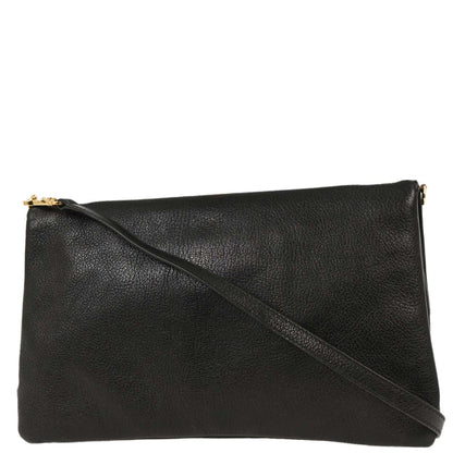 Balenciaga Black Leather Envelope Shoulder Bag