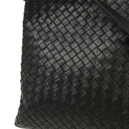 Bottega Veneta Black Intrecciato Shoulder Bag