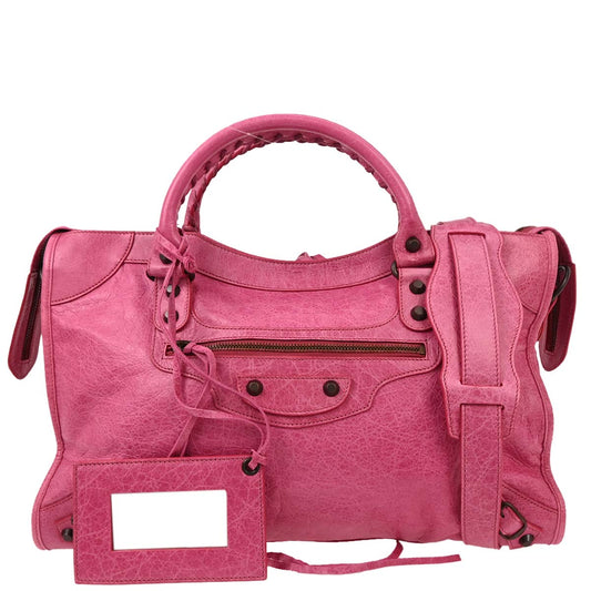 Balenciaga Pink The City Medium Handbag