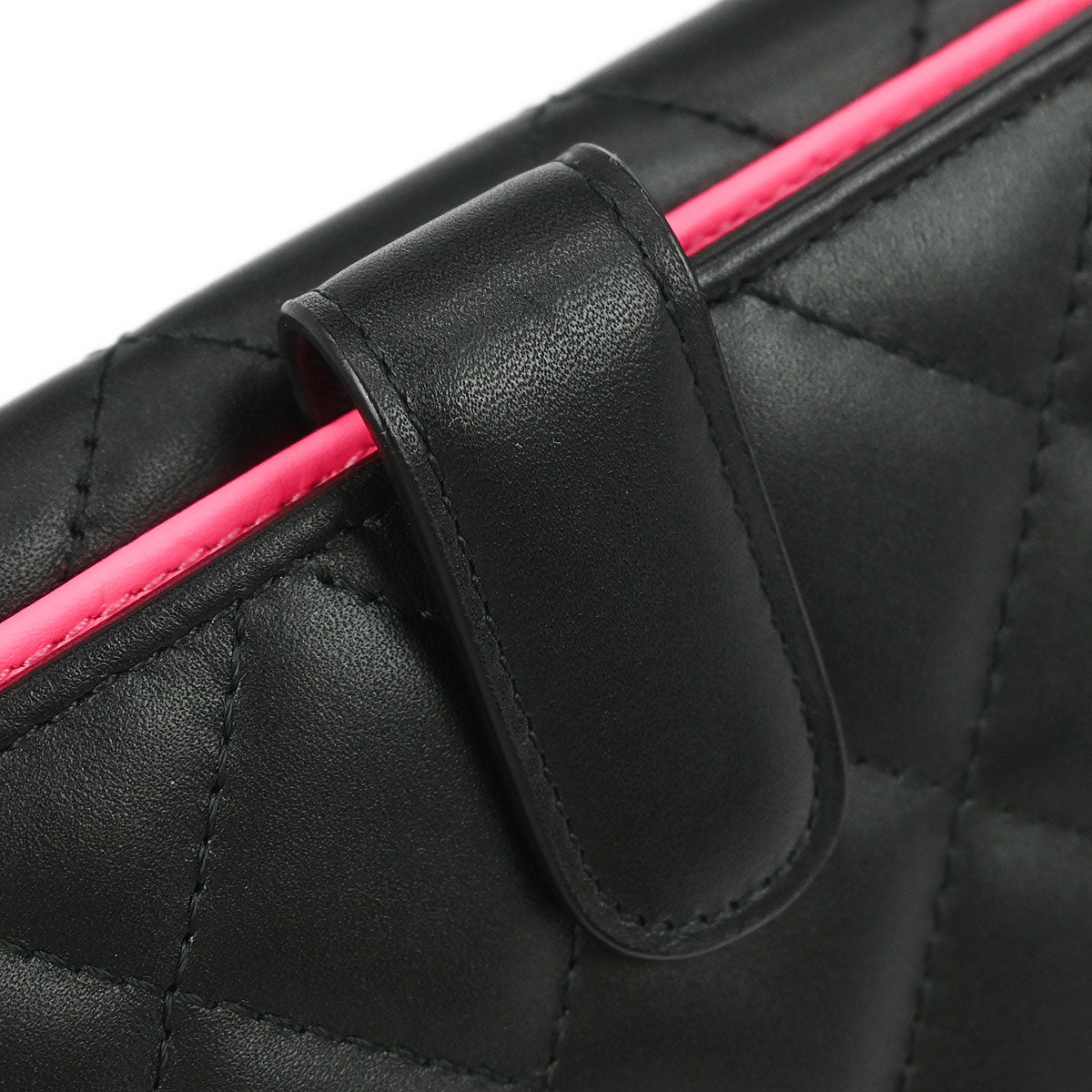Chanel 2011 Black Calfskin Cambon Ligne Long Wallet
