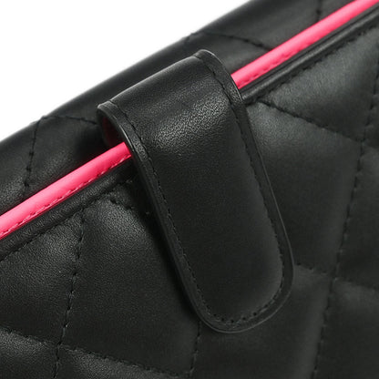 Chanel 2011 Black Calfskin Cambon Ligne Long Wallet