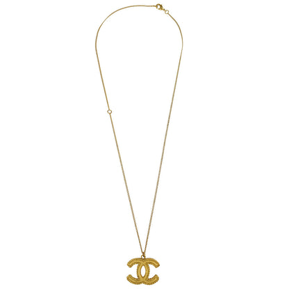 Chanel Gold CC Chain Pendant Necklace 12A