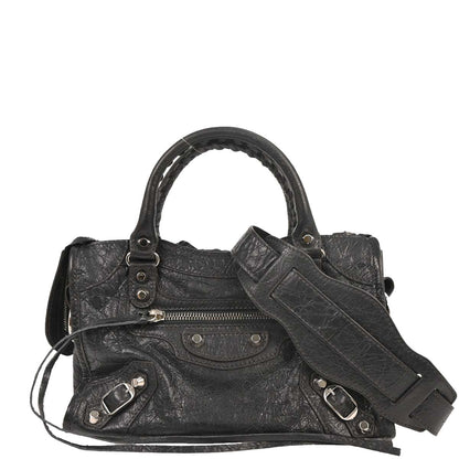Balenciaga Gray Classic Mini City 2way Shoulder Handbag