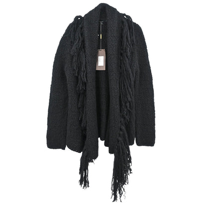 Gucci 2012 Fringe Cardigan Black #M