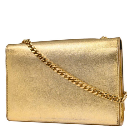 Saint Laurent Gold Leather Kate Shoulder Bag