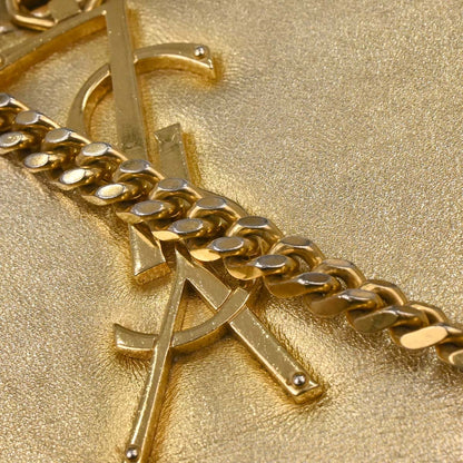 Saint Laurent Gold Leather Kate Shoulder Bag