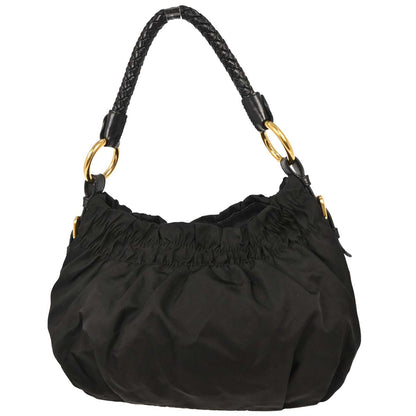Prada Black Nylon Bow Handbag