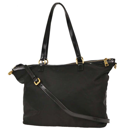 Prada Black Nylon Tote Handbag