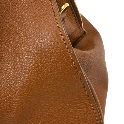 Miu Miu Brown Leather 2way Shoulder Handbag