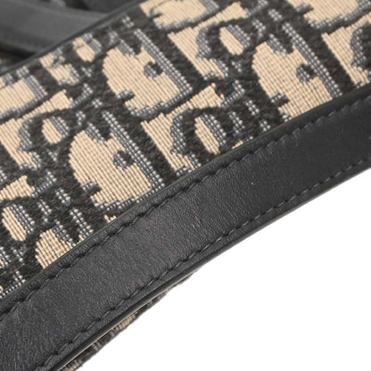 Christian Dior Navy Beige Trotter Saddle Handbag