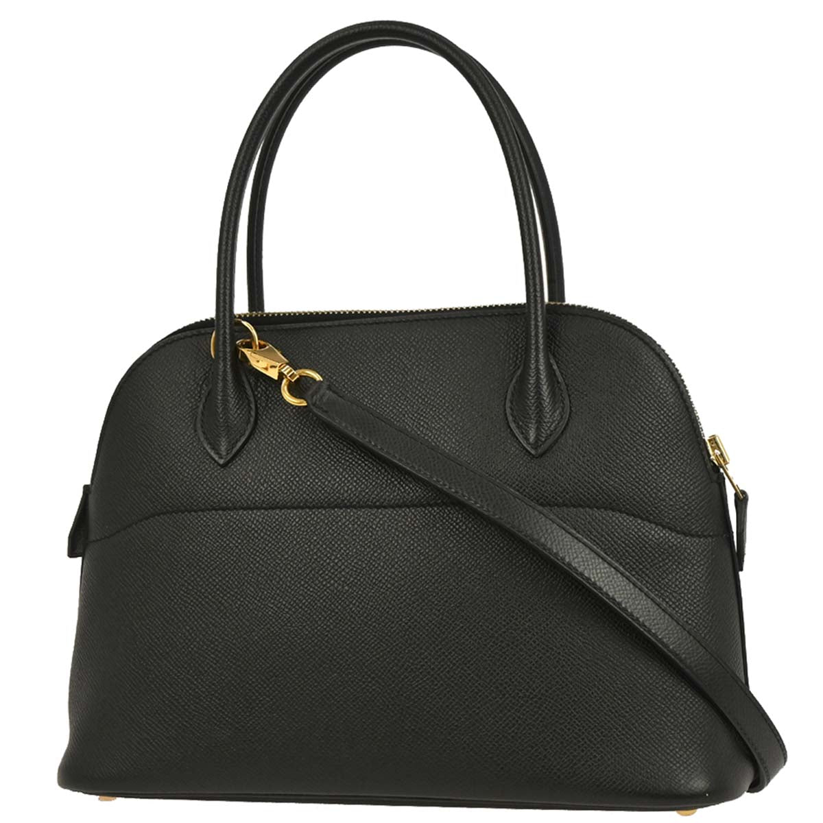 Hermes Black Epsom Bolide 27 2way Shoulder Handbag