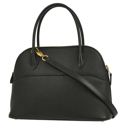 Hermes Black Epsom Bolide 27 2way Shoulder Handbag
