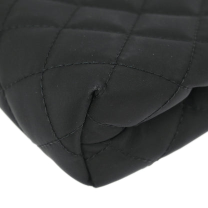 Chanel 2013-2014 Black Nylon Pouch Clutch Bag