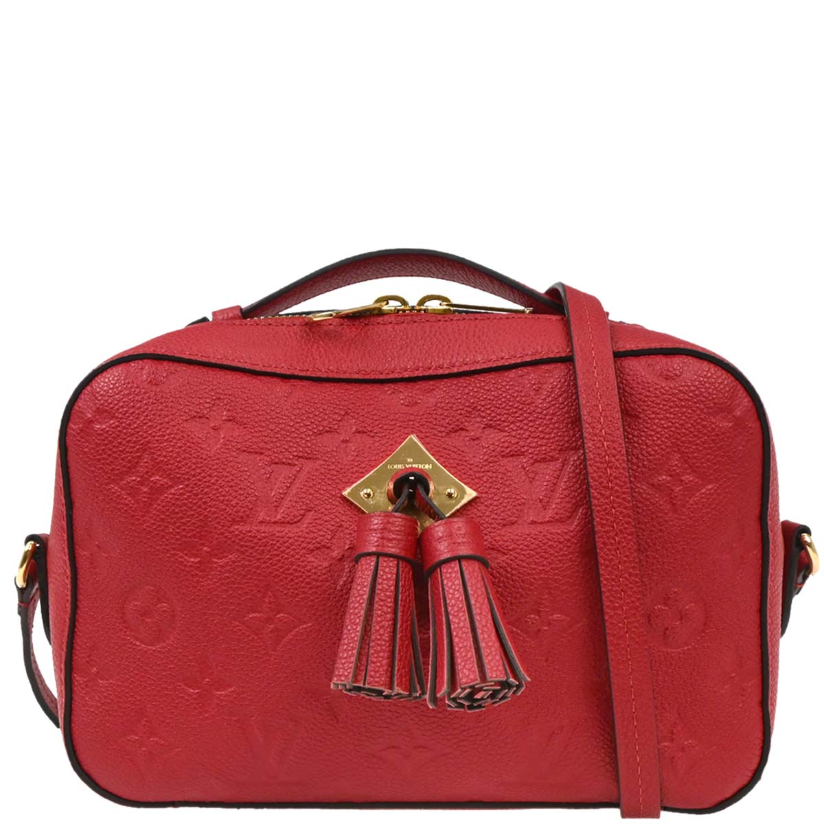 Louis Vuitton Red Monogram Empreinte Saintonge Crossbody M44606