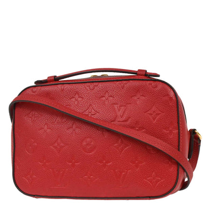 Louis Vuitton Red Monogram Empreinte Saintonge Crossbody M44606