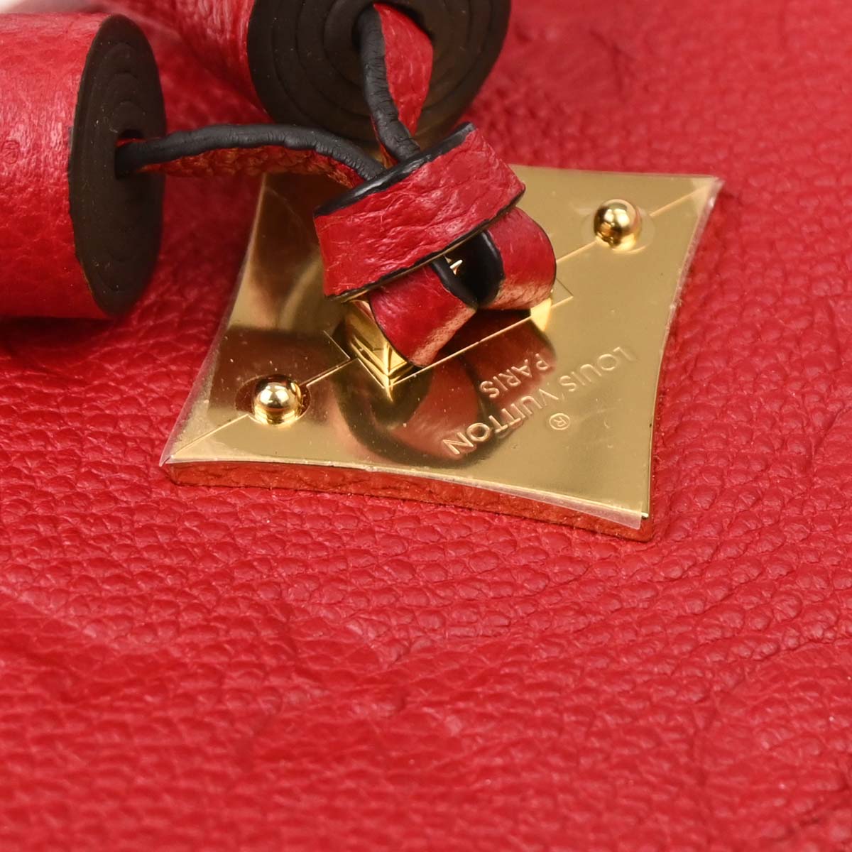 Louis Vuitton Red Monogram Empreinte Saintonge Crossbody M44606