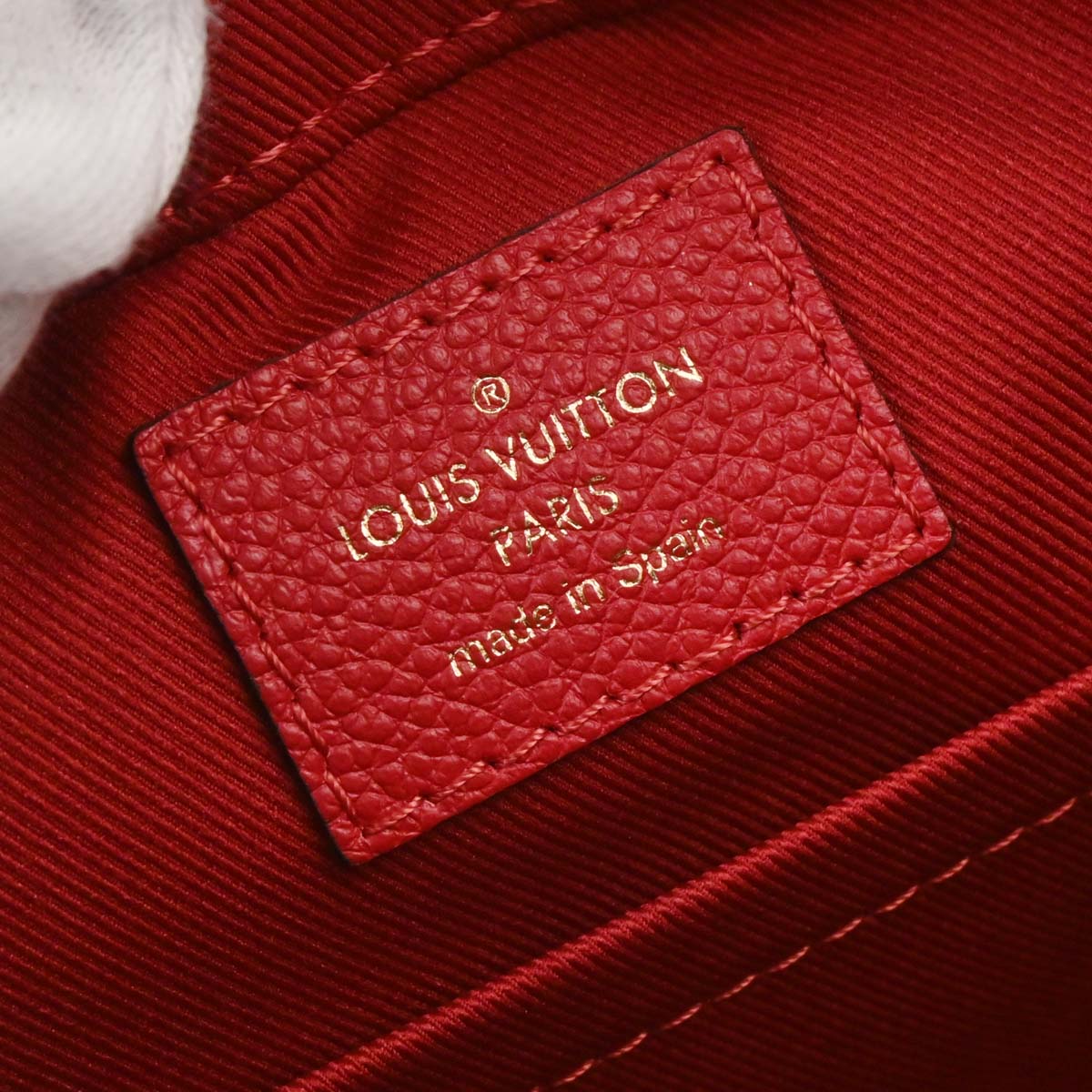 Louis Vuitton Red Monogram Empreinte Saintonge Crossbody M44606