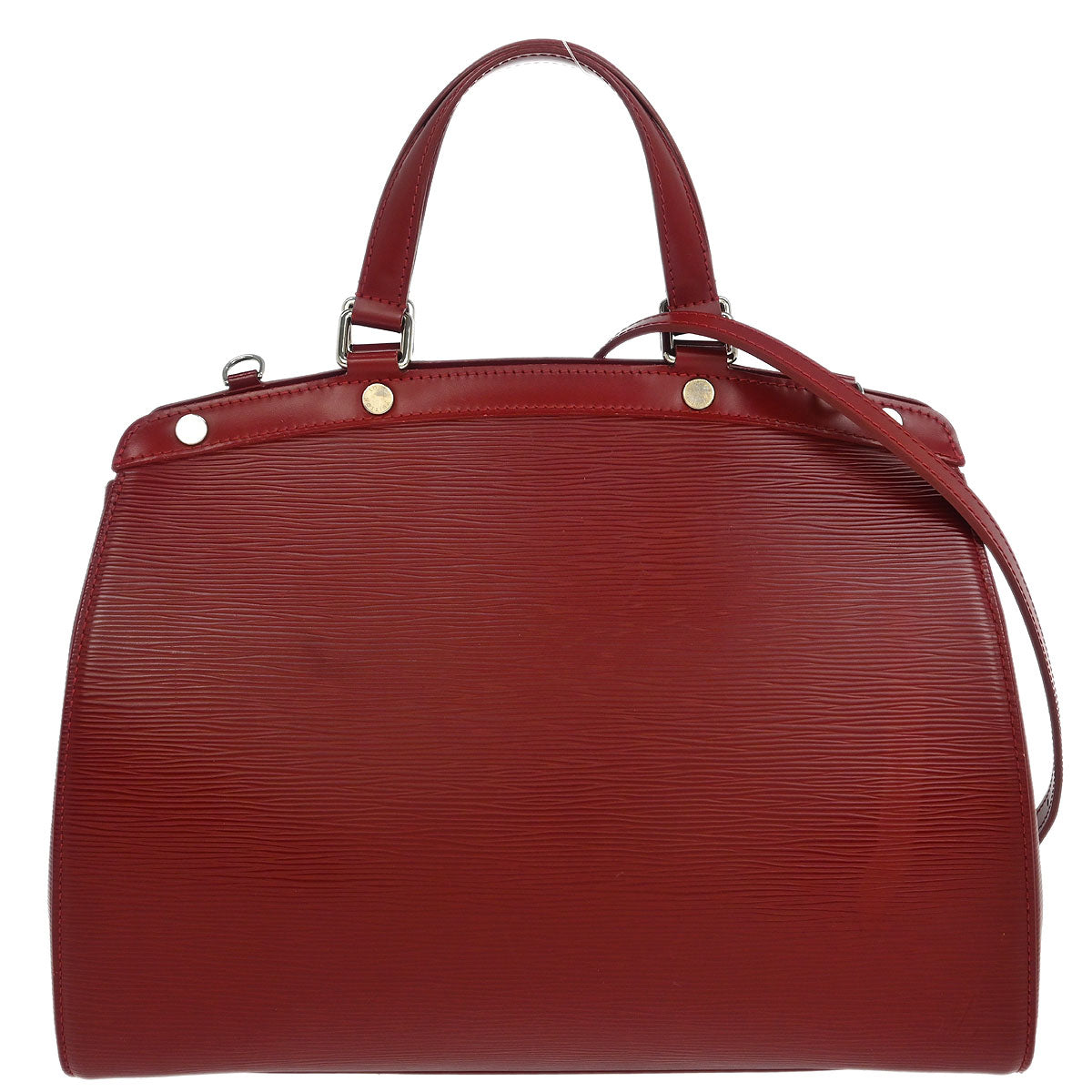 Louis Vuitton Red Epi Brea MM 2way Handbag M4030E