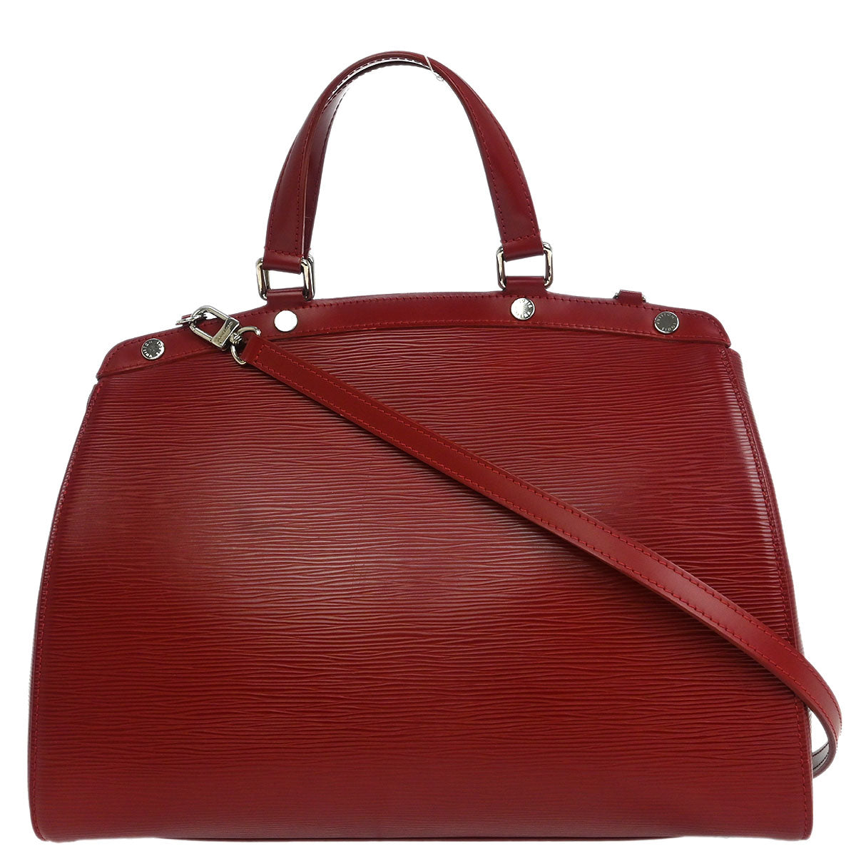 Louis Vuitton Red Epi Brea MM 2way Handbag M4030E