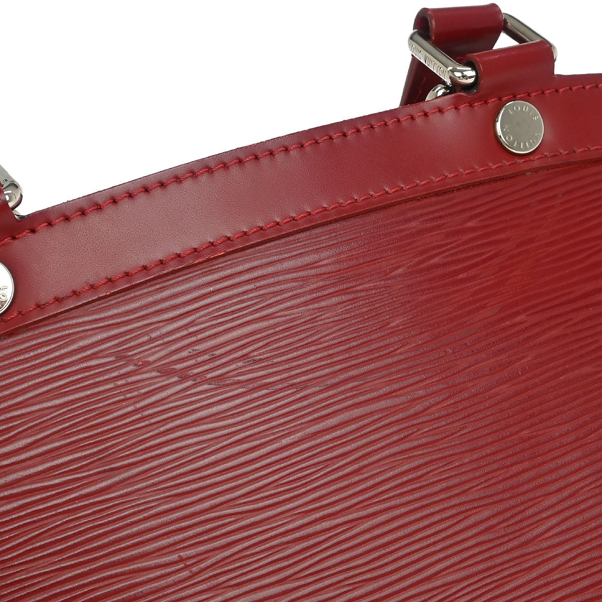 Louis Vuitton Red Epi Brea MM 2way Handbag M4030E