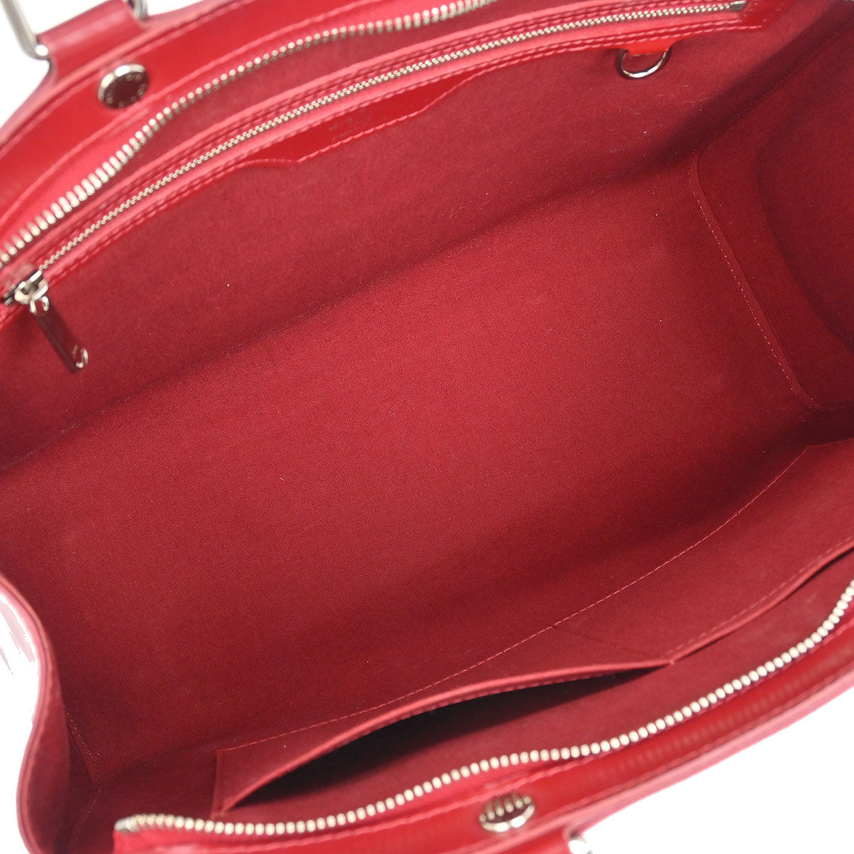 Louis Vuitton Red Epi Brea MM 2way Handbag M4030E