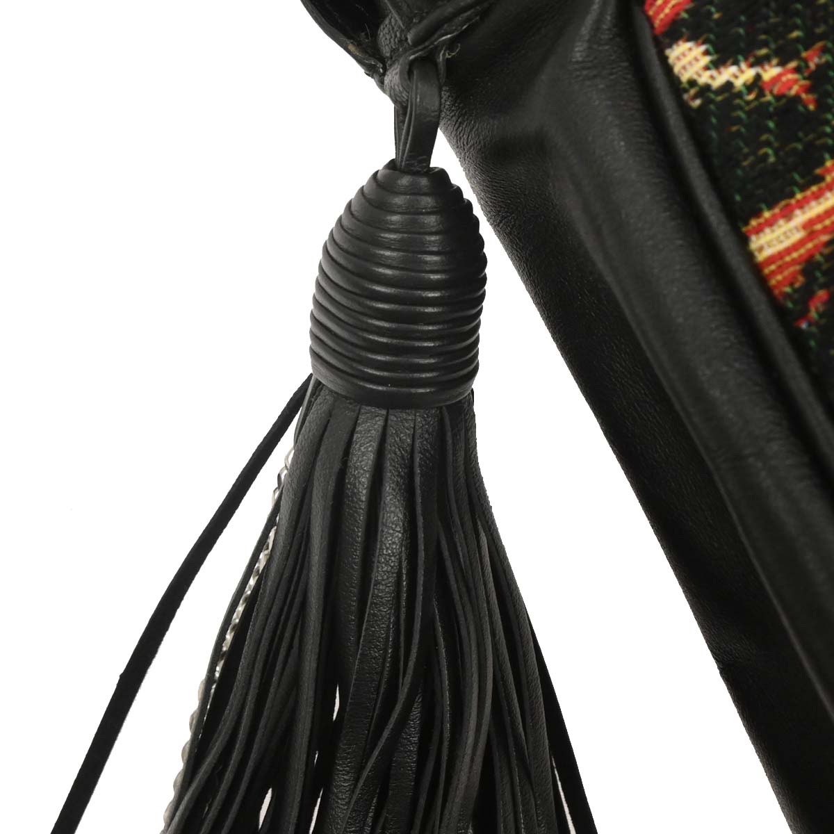Saint Laurent Black Helena Bucket Bag Fringe Shoulder Bag
