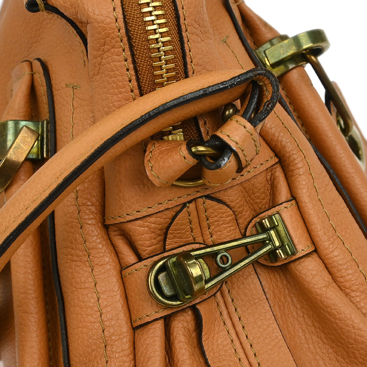 Chloe Beige Paraty 2way Shoulder Handbag