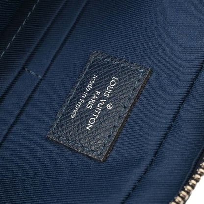 Louis Vuitton Blue Taiga Porte Document Voyage PM Handbag M30639