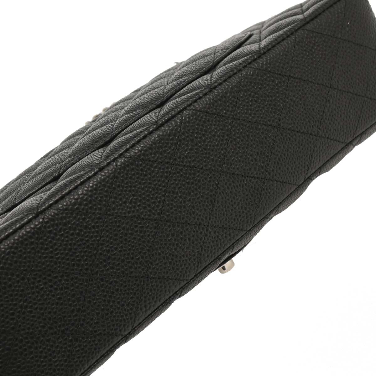 Chanel Black Caviar Medium Classic Double Flap Shoulder Bag