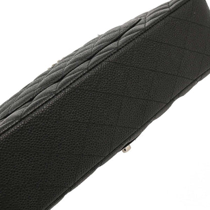 Chanel Black Caviar Medium Classic Double Flap Shoulder Bag