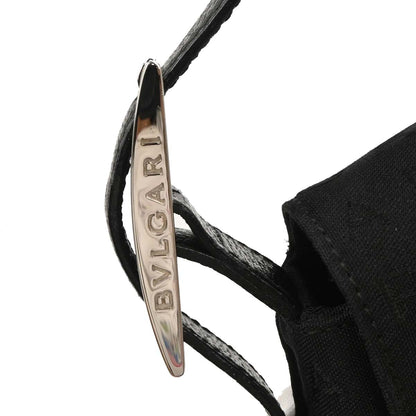 Bvlgari Black Canvas Logomania Handbag