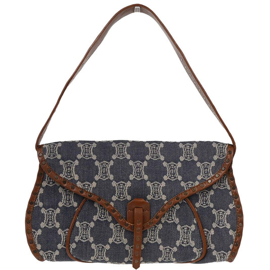 Celine Indigo Denim Macadam Handbag