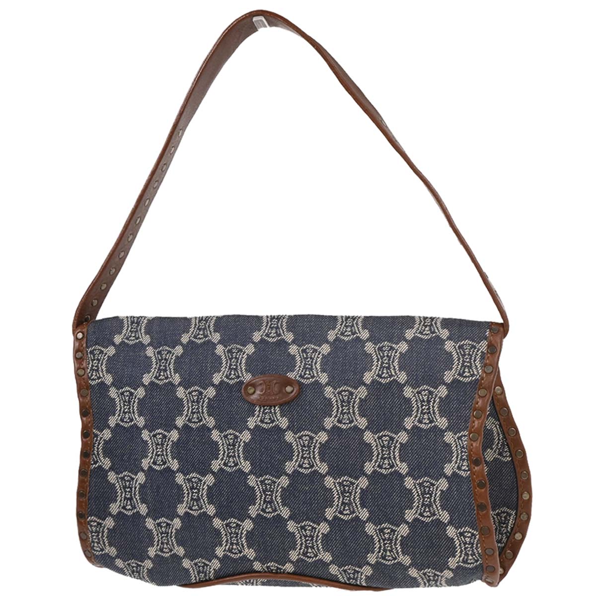 Celine Indigo Denim Macadam Handbag