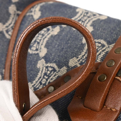 Celine Indigo Denim Macadam Handbag