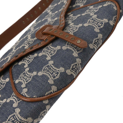 Celine Indigo Denim Macadam Handbag