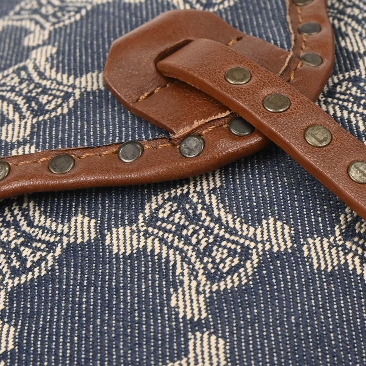 Celine Indigo Denim Macadam Handbag
