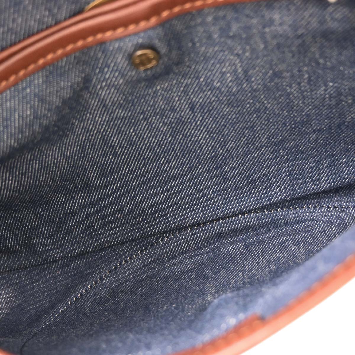 Celine Indigo Denim Macadam Handbag
